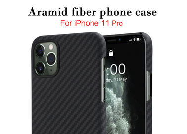 Cassa opaca del telefono della fibra di Aramid per la funzione protettiva di pro stile della saia dell'iPhone 11