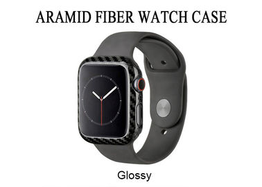 Cassa per orologi antiurto lucida della fibra di Aramid per la serie dell'orologio di Apple 4 5