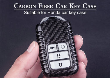 Alto catena dell'orologio di chiave della fibra del carbonio di Honda stampata di forza d'impatto logo