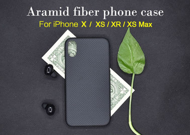 Graffi la cassa reale del telefono della fibra di Aramid di stile semplice resistente per il iPhone X