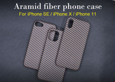 cassa impermeabile del Se di iPhone della fibra di Aramid dell'oro di spessore di 0.65mm