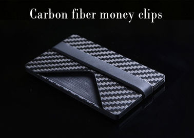 Titolare della carta sottile dei fermasoldi della fibra del carbonio di dimensione su ordinazione