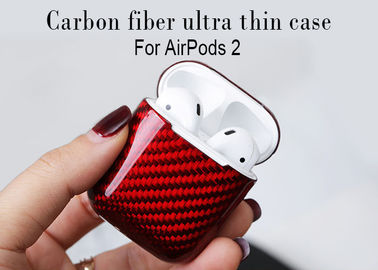 Il logo ha stampato la cassa reale antiurto della fibra del carbonio di Apple Airpods