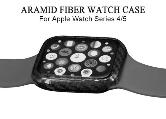 Cassa per orologi lucida di Apple della fibra del carbonio di Antifingerprint