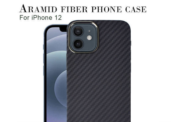 Cassa reale della fibra di Aramid del carbonio di protezione completa militare per l'iPhone 12