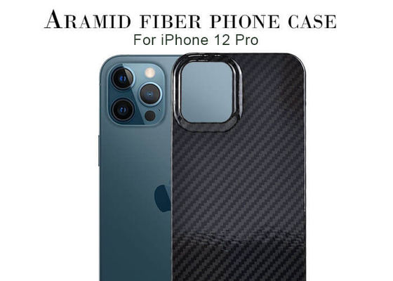 Pro cassa militare del telefono del Kevlar della fibra di Aramid del grado del mezzo della copertura iPhone 12 di progettazione