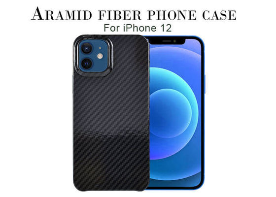 Cassa impermeabile del telefono della fibra di Aramid del carbonio dell'iPhone 12