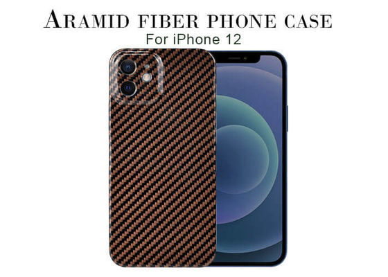 cassa lucida ultra leggera dell'iPhone 12 della fibra di Aramid del carbonio di spessore di 0.65mm
