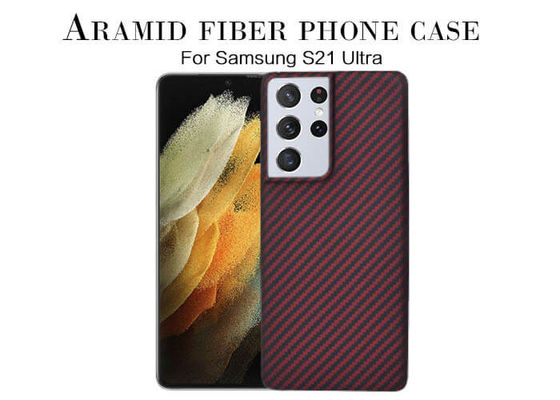 Cassa del telefono della fibra di Aramid per la cassa della fibra del carbonio di Samsung S21 ultra
