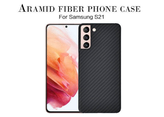 OEM della cassa del telefono della fibra di Aramid di progettazione del cratere per Samsung S21
