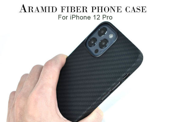 Cassa di plastica del telefono di Ring Black Color Aramid Fiber per l'iPhone 12 12 pro