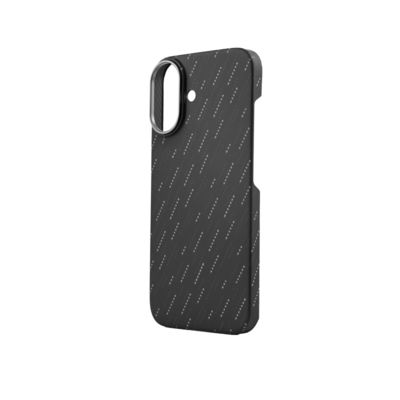 Custodia per telefono in fibra aramidica magnetica con motivo personalizzato, perfetta per iPhone 16 Pro Max