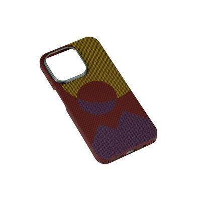 Custodia per telefono in fibra di carbonio aramidica con motivo personalizzato di lusso per iPhone 16 Pro Max con spessore di 0,8 mm e peso di 16 g