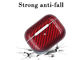Pro cassa impermeabile rossa di Airpods della fibra del carbonio 3 3K di Airpods