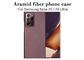 Caso di Matte Surface Aramid Fiber Phone per la cassa del carbonio del Samsung Note 20