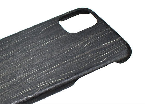 IPhone 11 inciso leggero pro Max Wood Case del ghiaccio nero