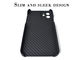 Caso mobile del Kevlar della cassa del telefono della fibra del carbonio della cassa dell'iPhone 12 di Matte Finish Shockproof Aramid