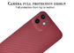Caso di Mini Red Color Aramid Fiber dell'iPhone 12 della cassa del telefono della fibra del carbonio