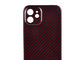 Rosso di superficie lucido leggero della cassa del telefono della fibra di Aramid per l'iPhone 12